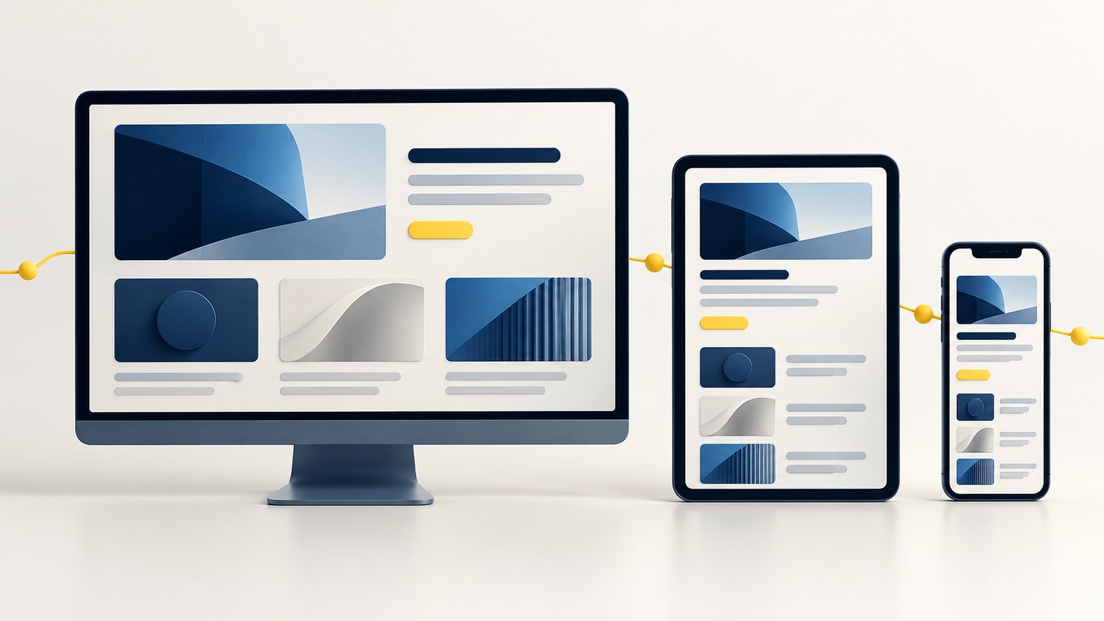 Responsive website across desktop, tablet and mobile