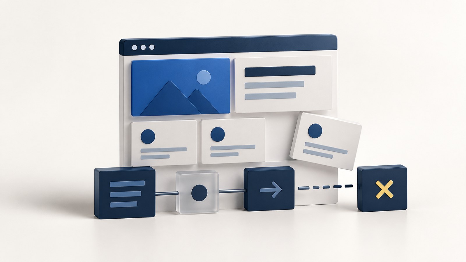Reviewing common mistakes on a business website