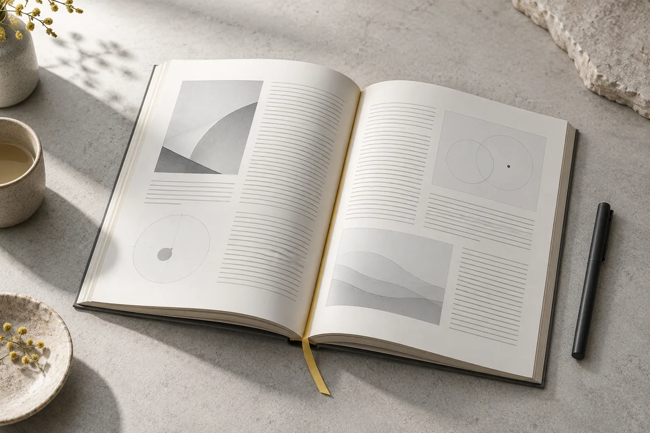 Conceptual journal for articles about design and technology